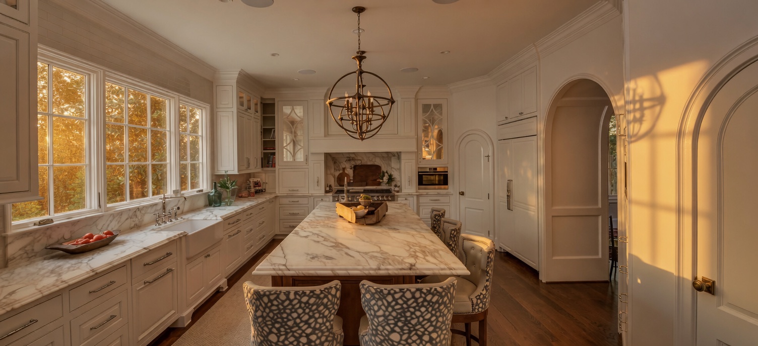 Luxury custom kitchen representing the design quality expected at The Homestead at Milton